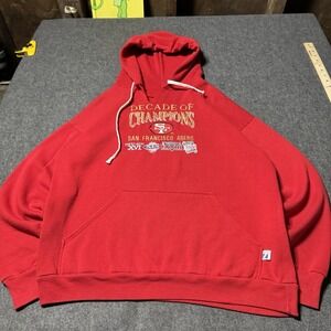 VTG 90s Sam Francisco 49ers Logo 7 Champions Hoodie Mens XL Football NFL